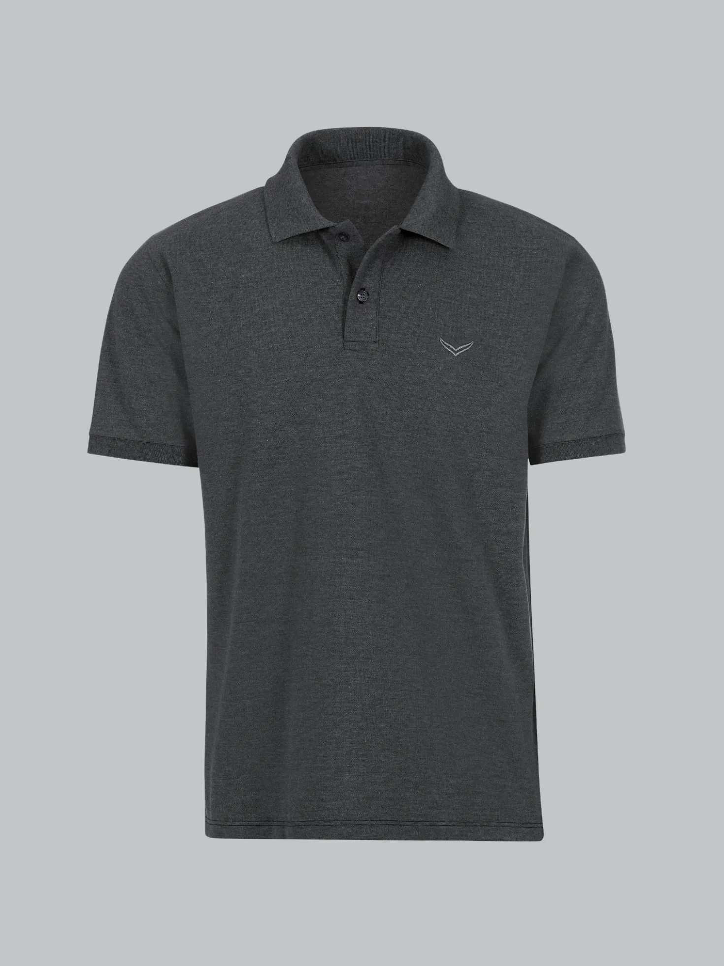 Poloshirt DELUXE Piqué Anthrazit-melange