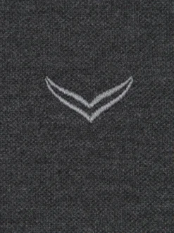 Poloshirt DELUXE Piqué Anthrazit-melange