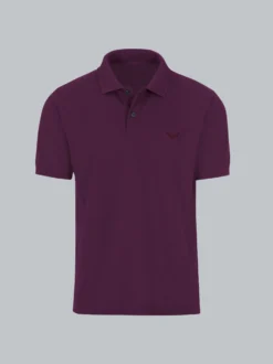 Poloshirt DELUXE Piqué Aubergine