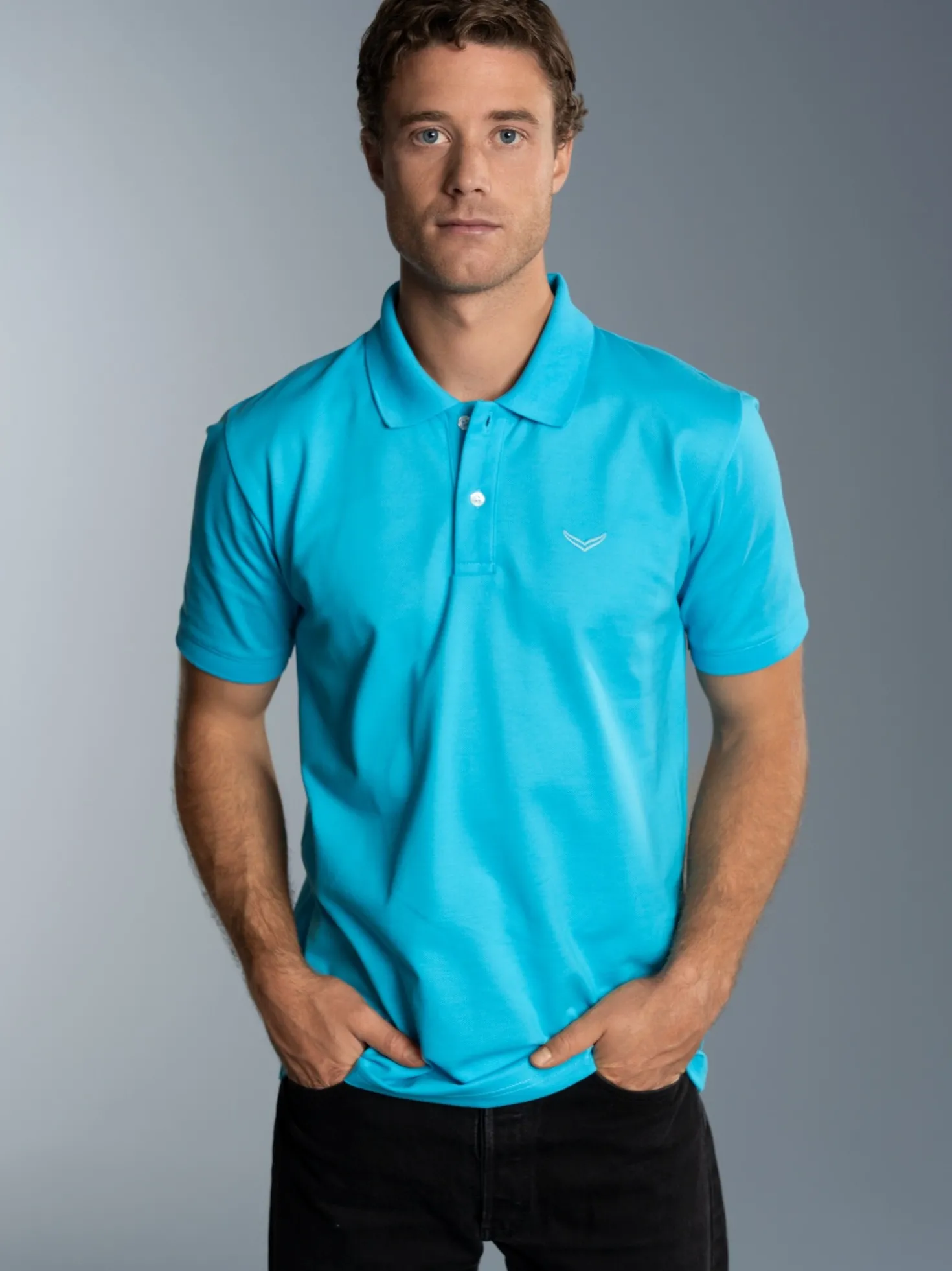 Poloshirt DELUXE Piqué Azur
