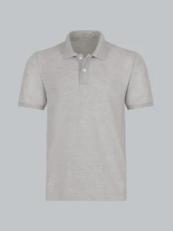 Poloshirt DELUXE Piqué Grau-melange