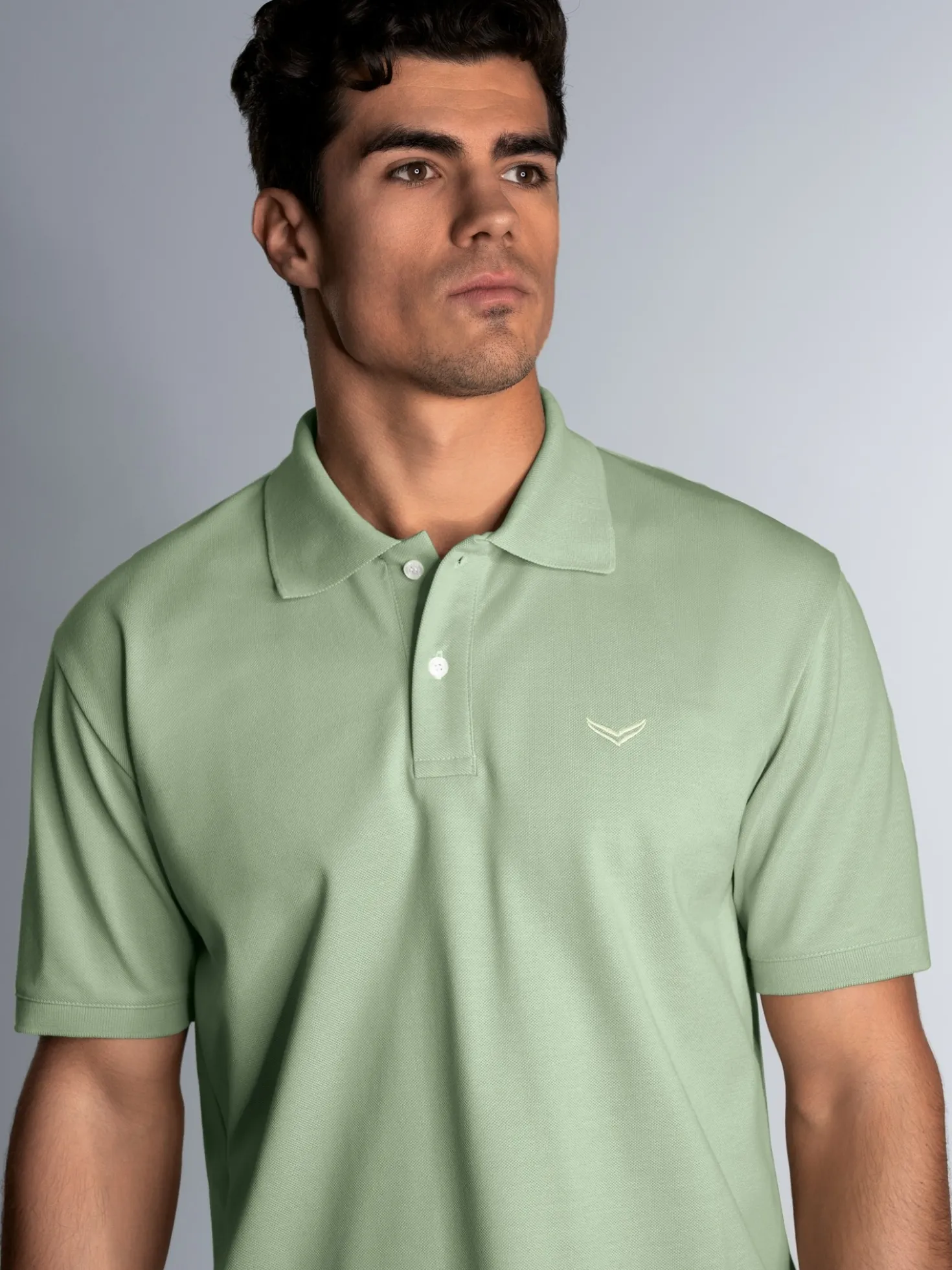 Poloshirt DELUXE Piqué Green tea