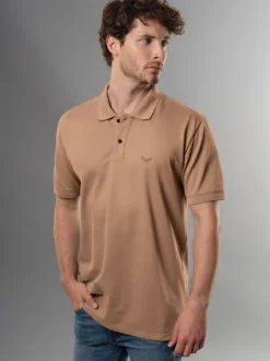 Poloshirt DELUXE Piqué Haselnuss