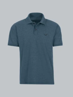 Poloshirt DELUXE Piqué Jeans-melange