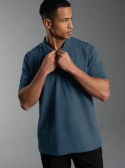 Poloshirt DELUXE Piqué Jeans-melange