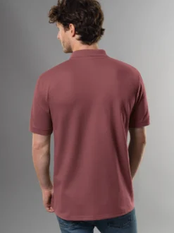 Poloshirt DELUXE Piqué Mahagoni