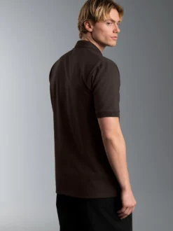 Poloshirt DELUXE Piqué Mocca