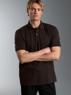 Poloshirt DELUXE Piqué Mocca