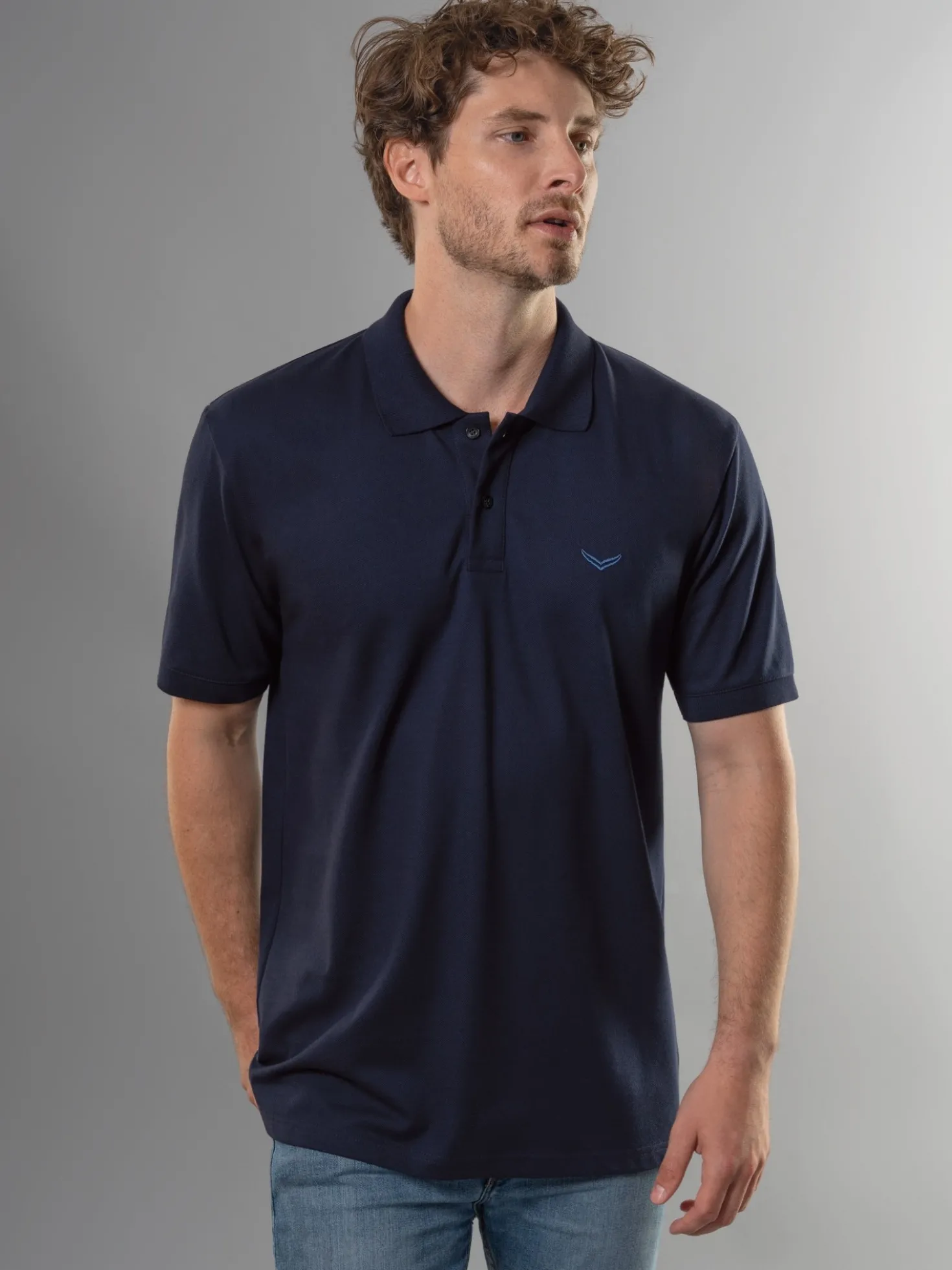 Poloshirt DELUXE Piqué Navy