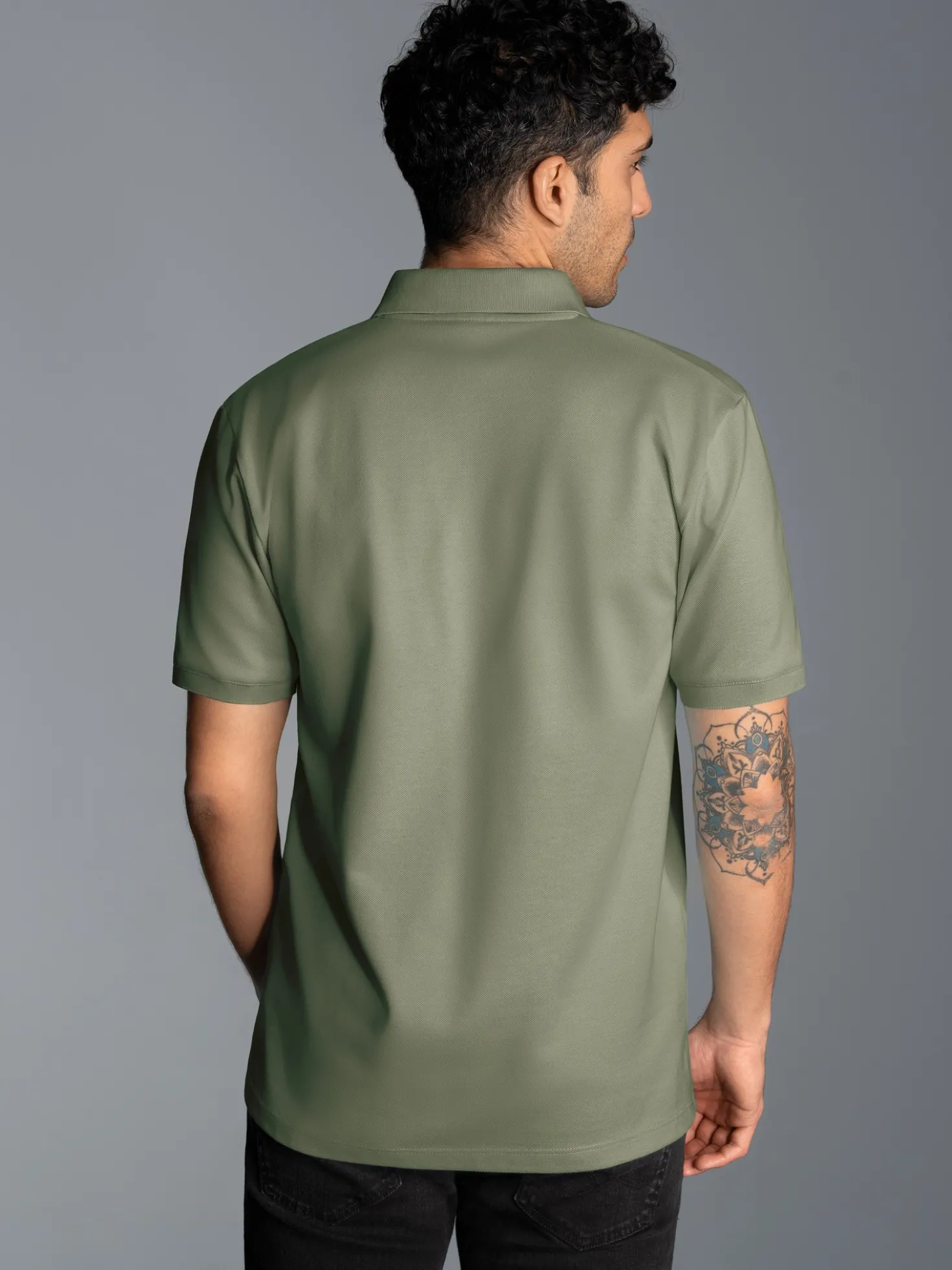Poloshirt DELUXE Piqué Salbei
