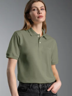 Poloshirt DELUXE Piqué Salbei