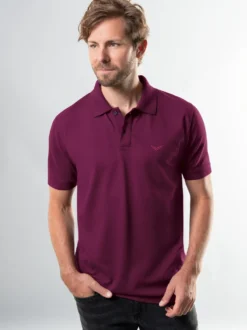 Poloshirt DELUXE Piqué Sangria