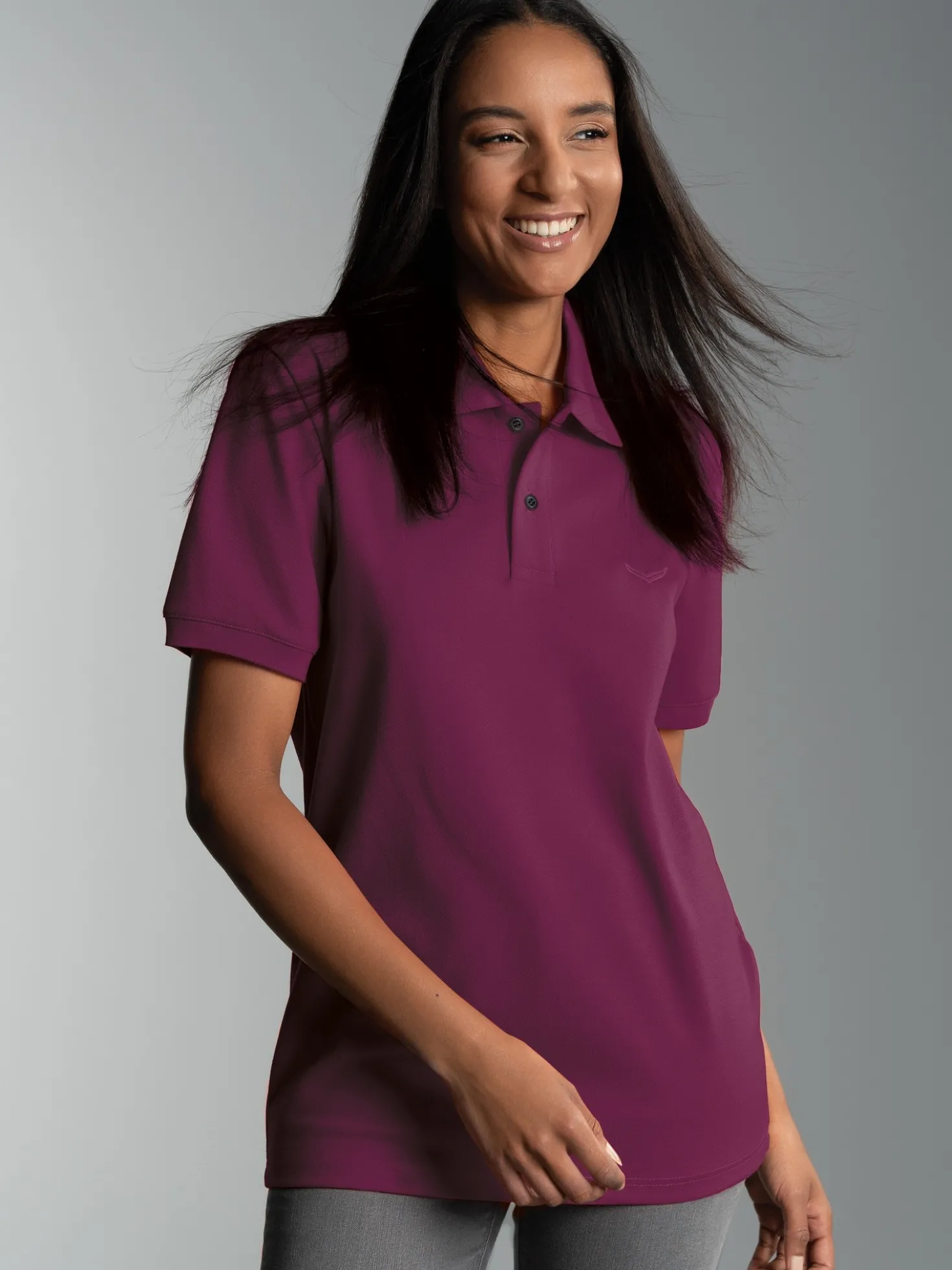 Poloshirt DELUXE Piqué Sangria