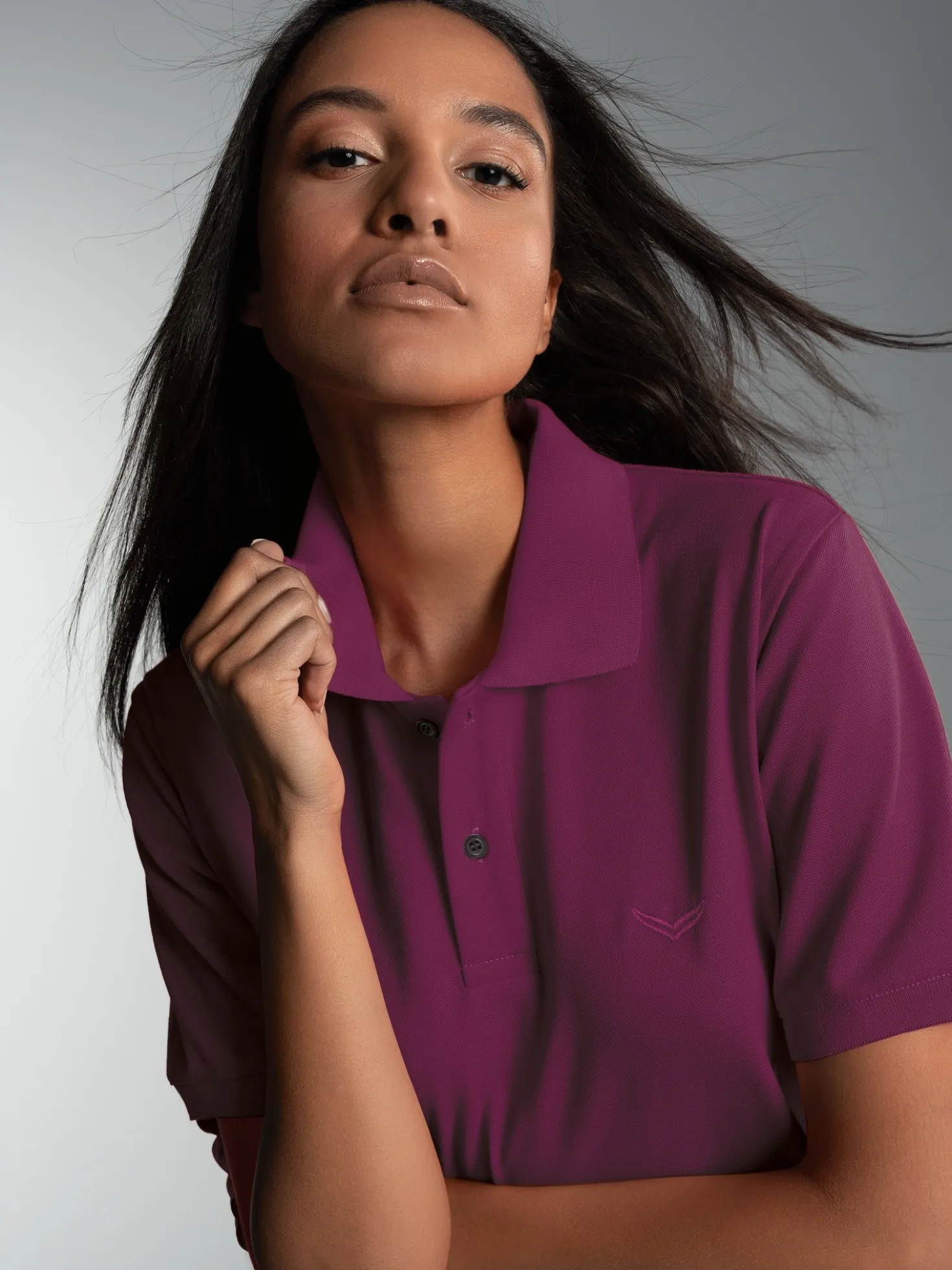 Poloshirt DELUXE Piqué Sangria