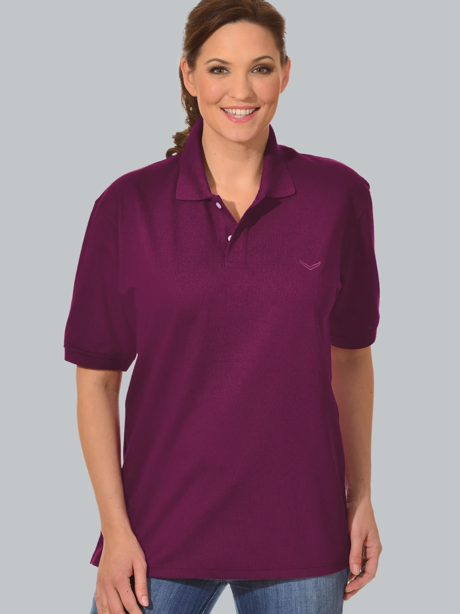 Poloshirt DELUXE Piqué Sangria