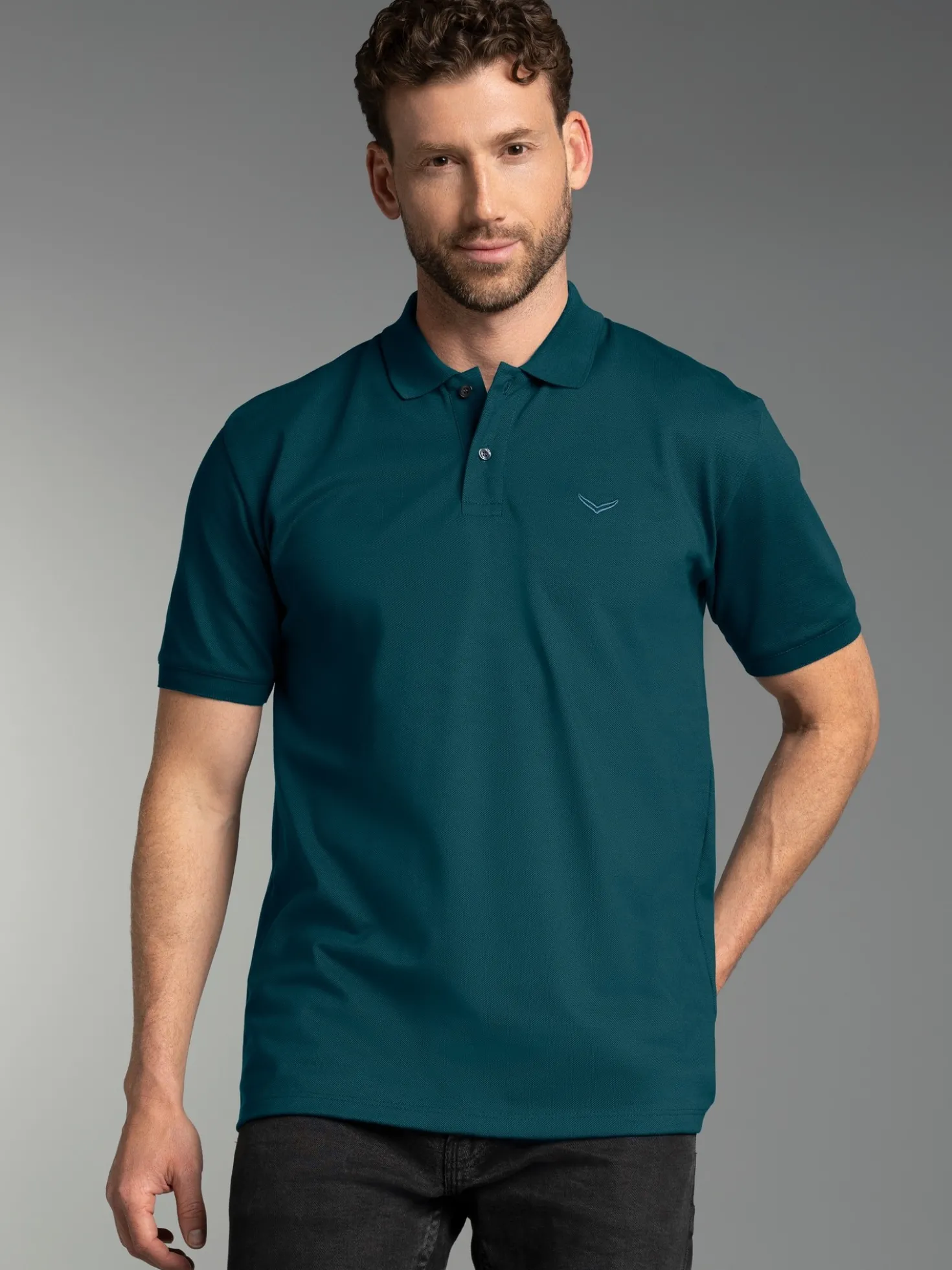 Poloshirt DELUXE Piqué Saphir