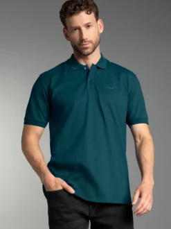 Poloshirt DELUXE Piqué Saphir