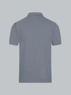 Poloshirt DELUXE Piqué Steingrau-melange