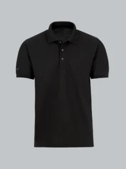 Poloshirt für Industriewäsche Schwinge am Arm Schwarz
