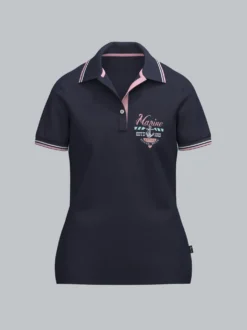 Polo Shirt im Marine Design Navy