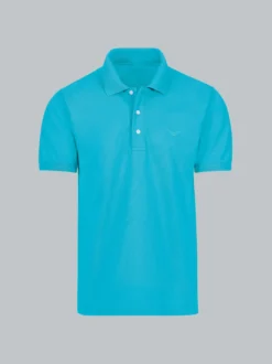 Poloshirt in Piqué-Qualität Azur