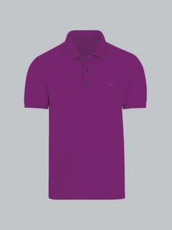 Poloshirt in Piqué-Qualität Brombeer