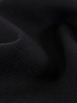 Poloshirt in Piqué-Qualität Schwarz