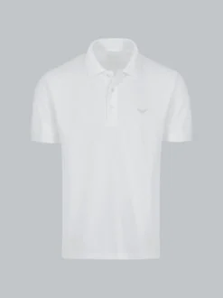 Poloshirt in Piqué-Qualität Weiss