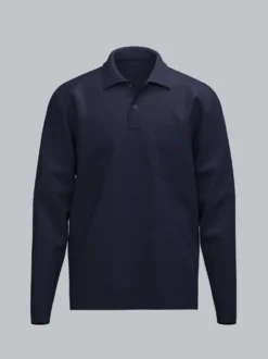 Poloshirt mit Brusttasche Navy