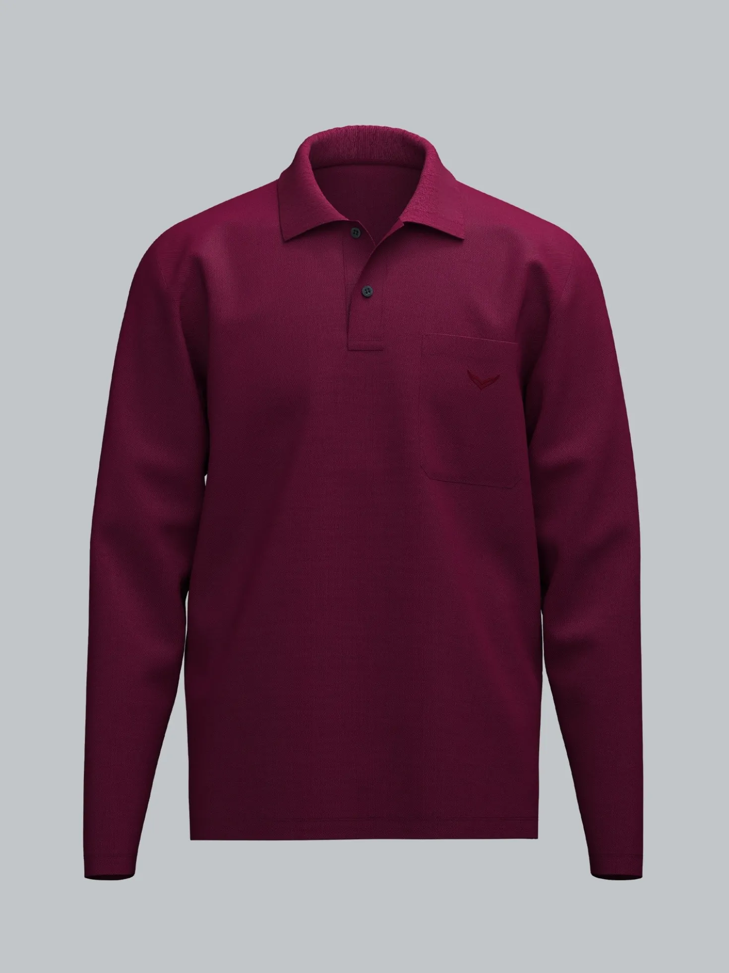 Poloshirt mit Brusttasche Sangria