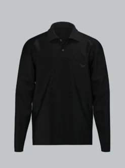 Poloshirt mit Brusttasche Schwarz