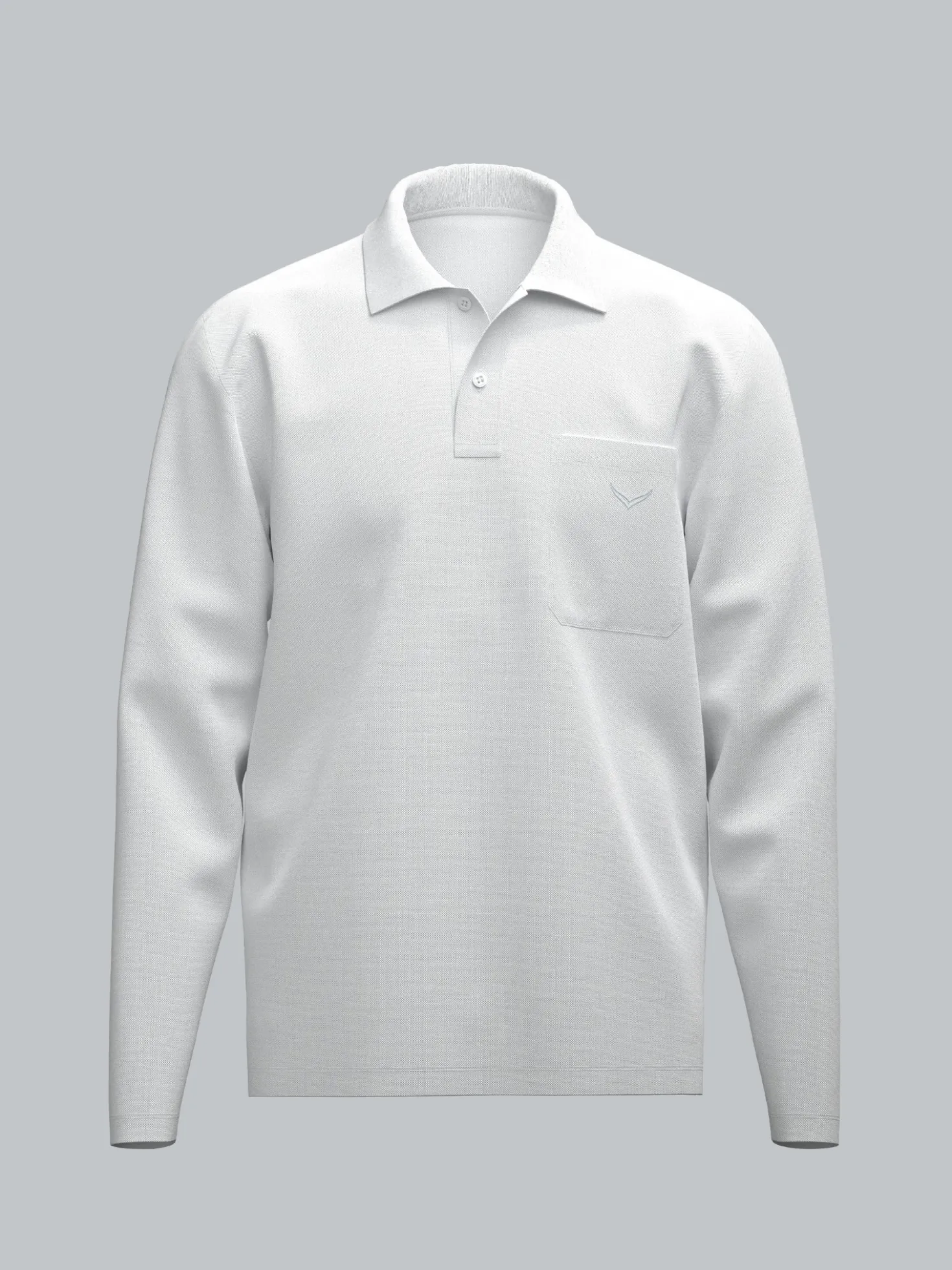 Poloshirt mit Brusttasche Weiss