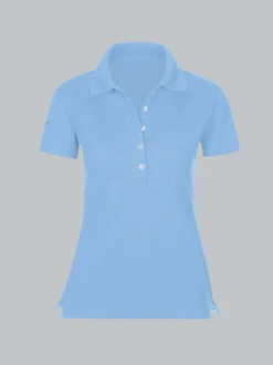 Poloshirt mit Kristallsteinen Horizont