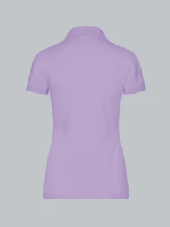 Poloshirt mit Kristallsteinen Flieder-alt (91a)