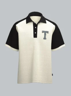 Poloshirt mit Raglanärmeln und trigema Brustpatch Natur