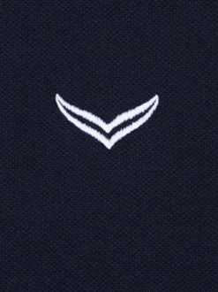 Poloshirt mit Reißverschluss Navy