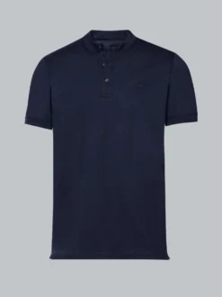 Poloshirt mit Stehkragen Navy