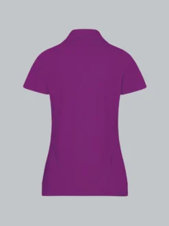Poloshirt ohne Knopfleiste Brombeer