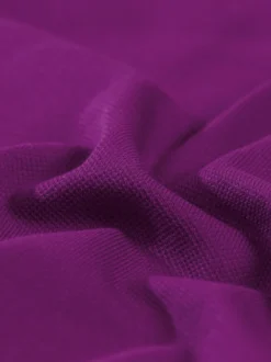 Poloshirt ohne Knopfleiste Brombeer