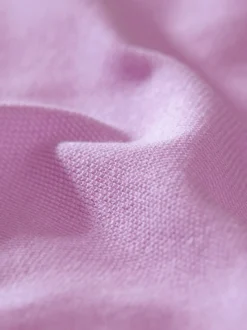 Poloshirt ohne Knopfleiste Flieder