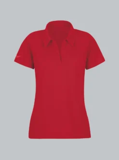 Poloshirt ohne Knopfleiste Kirsch