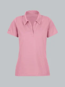 Poloshirt ohne Knopfleiste Lilie