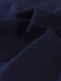 Poloshirt ohne Knopfleiste Navy