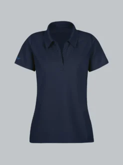 Poloshirt ohne Knopfleiste Navy