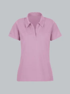 Poloshirt ohne Knopfleiste Orchidee