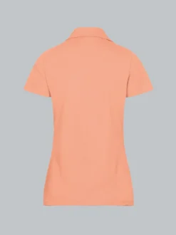 Poloshirt ohne Knopfleiste Puder