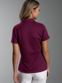 Poloshirt ohne Knopfleiste Sangria