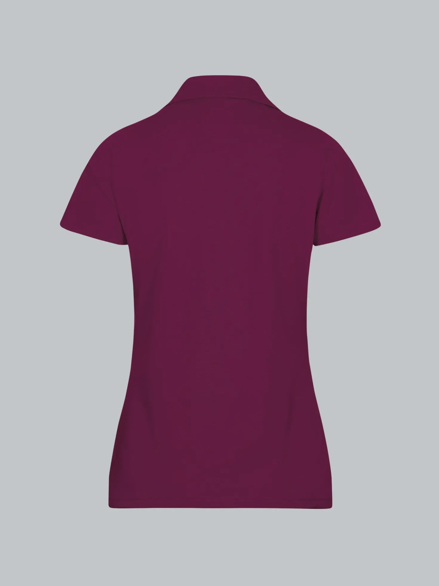 Poloshirt ohne Knopfleiste Sangria