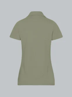 Poloshirt ohne Knopfleiste Salbei