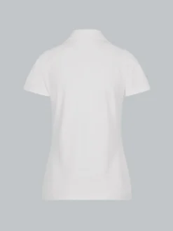 Poloshirt ohne Knopfleiste Weiss